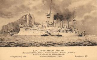 SM Kleiner Kreuzer Hertha, Marine-Erinnerungskarte Nr. 46 / German navy