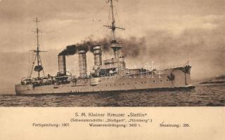 SM Kleiner Kreuzer Stettin, Marine-Erinnerungskarte / German navy