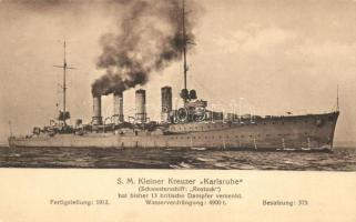 SM Kleiner Kreuzer Karlsruhe, Marine-Erinnerungskarte Nr. 18. / German navy