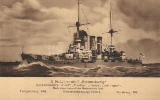 SM Linienschiff Braunschweig, Marine-Erinnerungskarte Nr. 97A / German navy