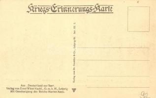 SM Kleiner Kreuzer Augsburg, SM Kleiner Kreuzer Magdeburg in Libau, Kriegs-Erinnerungskarte / German...