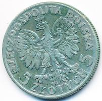 Lengyelország 1933. 5Zl Ag T:3 Poland 1933. 5 Zlotych Ag C:F Krause Y#21