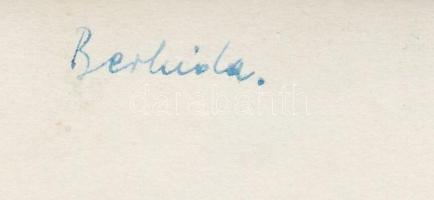 cca 1920-1930 A berhidai templom, hátoldalon feliratozva, 17x12 cm