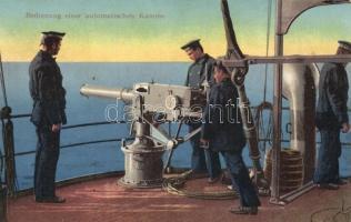 1912 Bedienung einer automatischen Kanone; G. Costalunga, Pola / K.u.K. navy, automatic cannon