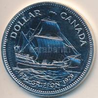 Kanada 1979. 1$ Ag "Griffon-hajó" T:BU Canada 1979. 1 Dollar Ag "Griffon ship" C:BU