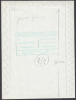 Balla Demeter(1931-): Garai Gábor író, pecséttel jelzett, hátoldalon feliratozva, 17x23 cm