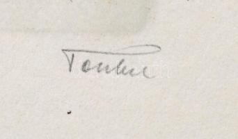 Friedrich Teubel (1884-1965): 2 db ex libris 1943-1946, rézmetszet, papír, jelzett, 6×5 illetve 6,5×...