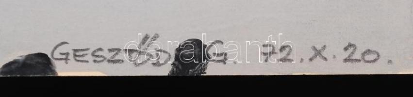 Gesztődi Guido (sport szakíró): Akvarell technikájú November 7. plakát. Papíron, jelzett. (30,5x21,5...