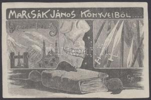 Filipp Goldmann: Ex libris, klisé, papír, jelzett, 9×6 cm