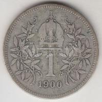 Ausztria 1900. 1K Ag T:3 Austria 1900. 1 Corona Ag C:F