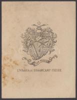 Jelzés nélkül: Ave Maria. Livraria Braamcamp-Freire (Anselmo Braamcamp-Freire (1849-1921) portugál történész, politikus ex librise), klisé, papír, 10,5×8 cm