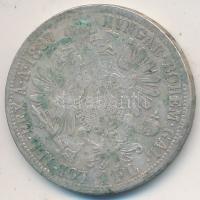 Ausztria 1887. 1Fl Ag "Ferenc József" T:2-,3 Austria 1887. 1 Florin Ag "Franz Joseph" C:VF,F