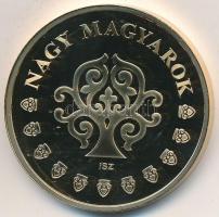 ifj. Szlávics László (1959-) DN "Árpád Fejedelem" aranyozott fém emlékérem (40mm) T:PP