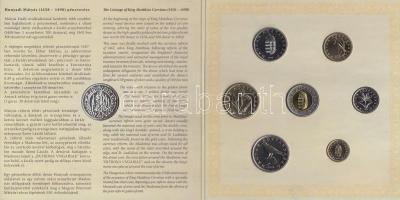 2008. 1Ft-100Ft 7klf db + Mátyás denár Ag fantáziaverete "Reneszánsz emlékév" dísztokos sz...