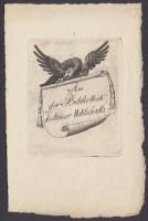 Jelzés nélkül: Ex libris Volkmar Heklufialls [Wissmüller], rézkarc, papír, 7×5,5 cm