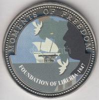 Libéria 2001. 10$ "Szabadság pillanatai - Libéria megalapítása" multicolor T:PP
Liberia 20...