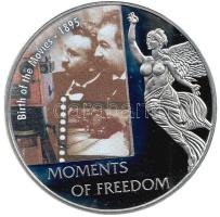 2006. 10$ "Szabadság pillanatai-A Mozi születése 1895." multicolor T:PP Liberia 2006. 10 Dollars "Moments of Freedom-Birth of the Movies 1895." multicolor C:PP