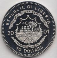 Libéria 2001. 10$ "Szabadság pillanatai-Az ENSZ megalapítása 1945." multicolor T:PP Liberia 2001. 10 Dollars "Moments of Freedom-Foundation of the United Nations 1945." multicolor C:PP