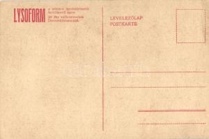 I. Ferenc József, a Képes Újság felvételei; hátoldalon Lysoform reklám / Franz Joseph