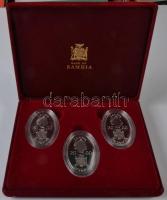 Zambia 2000. 1000Kw CuNi Nagy Felfedezések sorozat 2x3 darab érme dísztokban T:PP Zambia 2000. 1000 Kwacha CuNi 1000 Years of Exploration set with 6 different coins in case C:PP