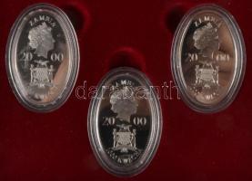 Zambia 2000. 1000Kw CuNi "Nagy Felfedezések" sorozat 2x3 darab érme dísztokban T:PP
Zambia...