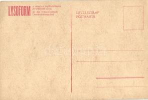 Gróf Tisza István, a Képes Újság felvételei; hátoldalon Lysoform reklám / Graf Stefan Tisza (EK)