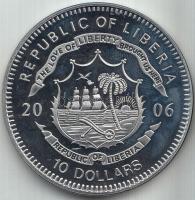 Libéria 2006. 10$ "Protestáns reformáció 1517." multicolor T:PP Liberia 2006. 10 Dollars "Moments of Freedom-Protestant Reformation 1517." multicolor C:PP