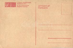 Mohamed török szultán, a Képes Újság felvételei; hátoldalon Lysoform reklám / Sultan Mehmed (EK)