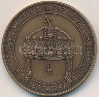 Kelemen Kristóf (1922-) 1987. "MÉE / Erzsébet királyné születésének emlékére" Br emlékérem...