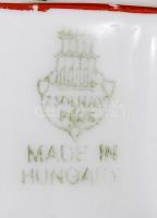 Zsolnay mini kulacs, matricás, hibátlan, jelzett, m: 7,5 cm