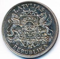 Lettország 1924. 1L Ag T:2
Latvia 1924. 1 Lats Ag C:XF