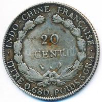 Francia Indokína 1928. 20C Ag T:2- French Indo-China 1928. 20 Cents Ag C:VF