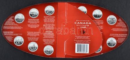Kanada 1999. 25c 13klf db "Millennium" szett díszkiadásban T:1
Canada 1999. 25 cents 13 di...
