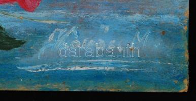 Kovács jelzéssel: Rózsás csendélet. Olaj, karton, 42×32 cm