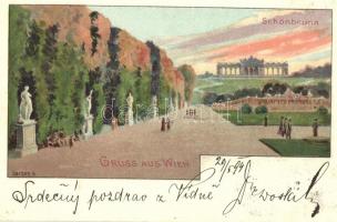 1899 Vienna, Wien; Schönbrunn litho s: Geiger R.