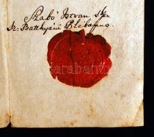 1840 Szabadbattyán, Születési anyakönyvi kivonat szép viaszpecséttel