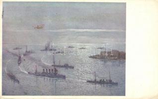 WWI battle of Otranto, warships