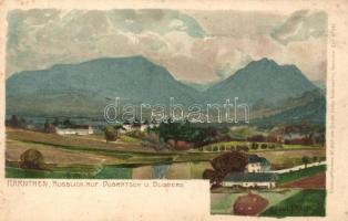 Dobratsch und Bluberg in Kärnten; Künstlerpostkarte No. 2567 von Ottmar Zieher s: Raoul Frank