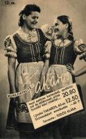 Takaros ruha reklám, Magyar Divatcsarnok, Budapest VII. Rákóczi út 70-76. / Hungarian dress advertisement (EK)
