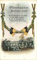 Österreichisches Fahnen-Lied / Austrian flag song, WWI military card