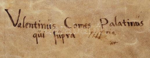 1619 Innsbruck Valentinus Richter von Holleben, a goslari Szt. SImon és Júdás társaskáptalan prépost...