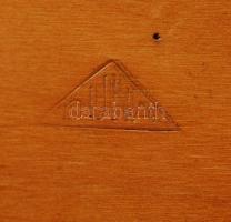 Szögmérő, fa "Duna" jelzett, 35x28cm