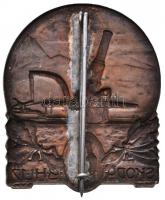 Osztrák-Magyar Monarchia ~1915. "Skoda BHL 17" tombak sapkajelvény. Szign.: R.Placht (31x4...