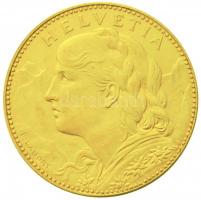 Svájc 1911B 10Fr Au Bern (3.23g/0.900) T:2 Switzerland 1911B 10 Francs Bern (3.23g/0.900) C:XF Krause KM# 36