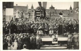 Nagyvárad, bevonulás, Horthy Miklós, Gróf Edelsheim Gyulai Ilona, Purgly Magdolna / entry of the Hungarian troops