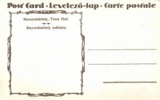 Marosvásárhely, Városháza 'La culture magyare sous le joug étranger' irredenta, artist sig...