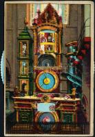 Strasbourg, Astronomical Clock; mechanical litho postcard