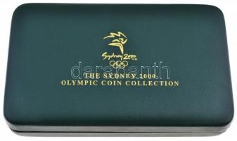 Ausztrália 2000. "Sydney-i Olimpia 2000 Éremszett" dísz- és papírtokban tanúsítvánnyal, be...