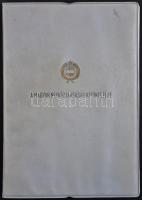 1969. "Munka Érdemrend" bronz fokozata szalagsávval és miniatűrrel, adományozói okirattal ...