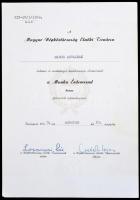 1969. "Munka Érdemrend" bronz fokozata szalagsávval és miniatűrrel, adományozói okirattal ...